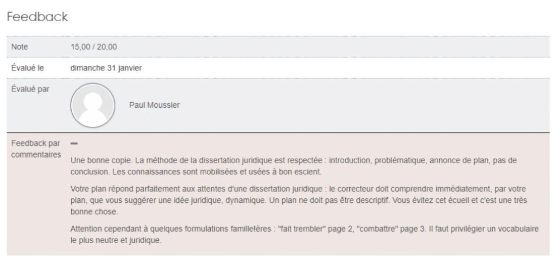 Evaluation Laurianne